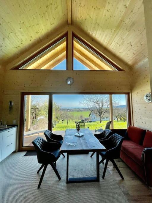 Zweistoeckiges Natur-Holzhaus Mit Berg- & Seesicht Horgenzell ภายนอก รูปภาพ